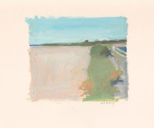 Oil painting on paper by Hillary Osborn
